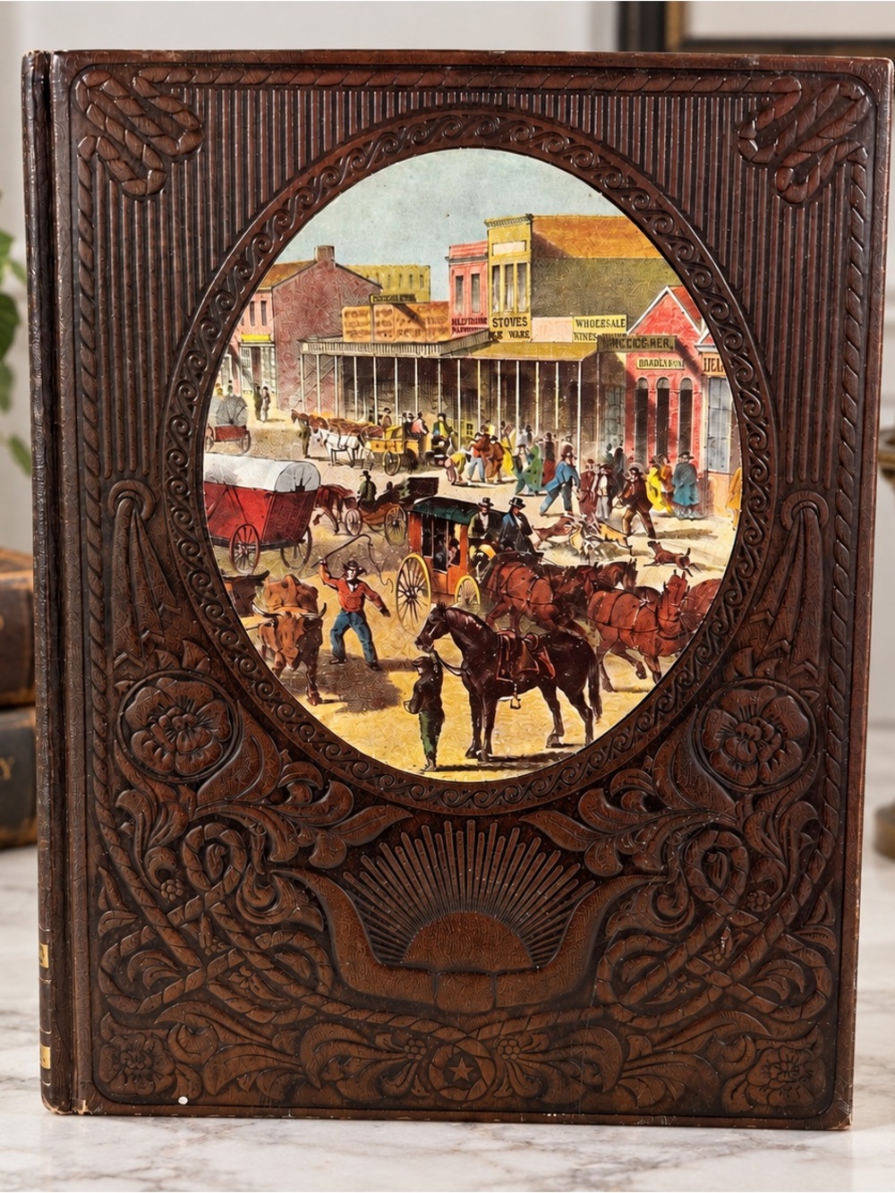 Vintage 1975 Time Life The Old West The Townsmen Leatherette Hardcover Book